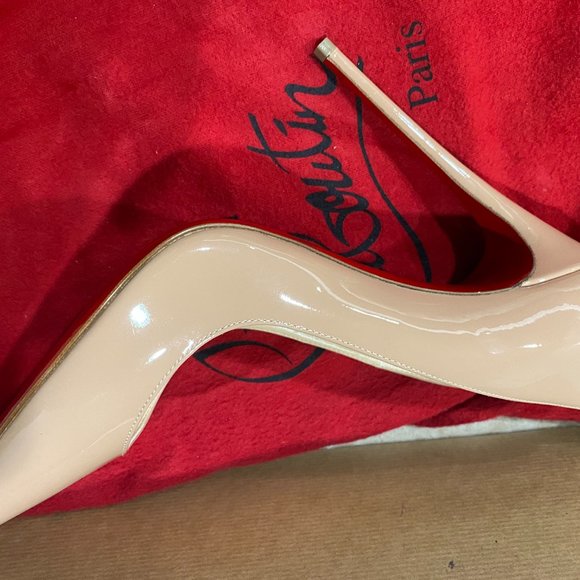 Christian Louboutin So Kate 120 Patent NUDE s:40 - Picture 5 of 7